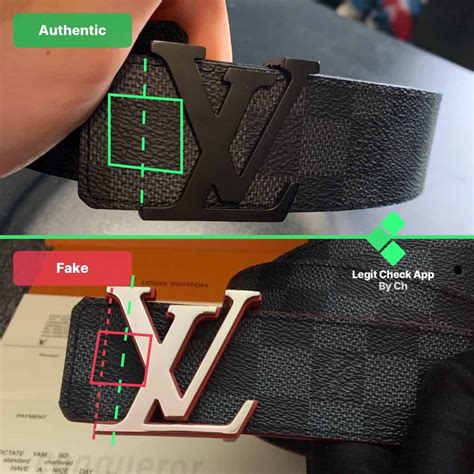 louis vuitton belt real vs fake black|counterfeit louis vuitton belts.